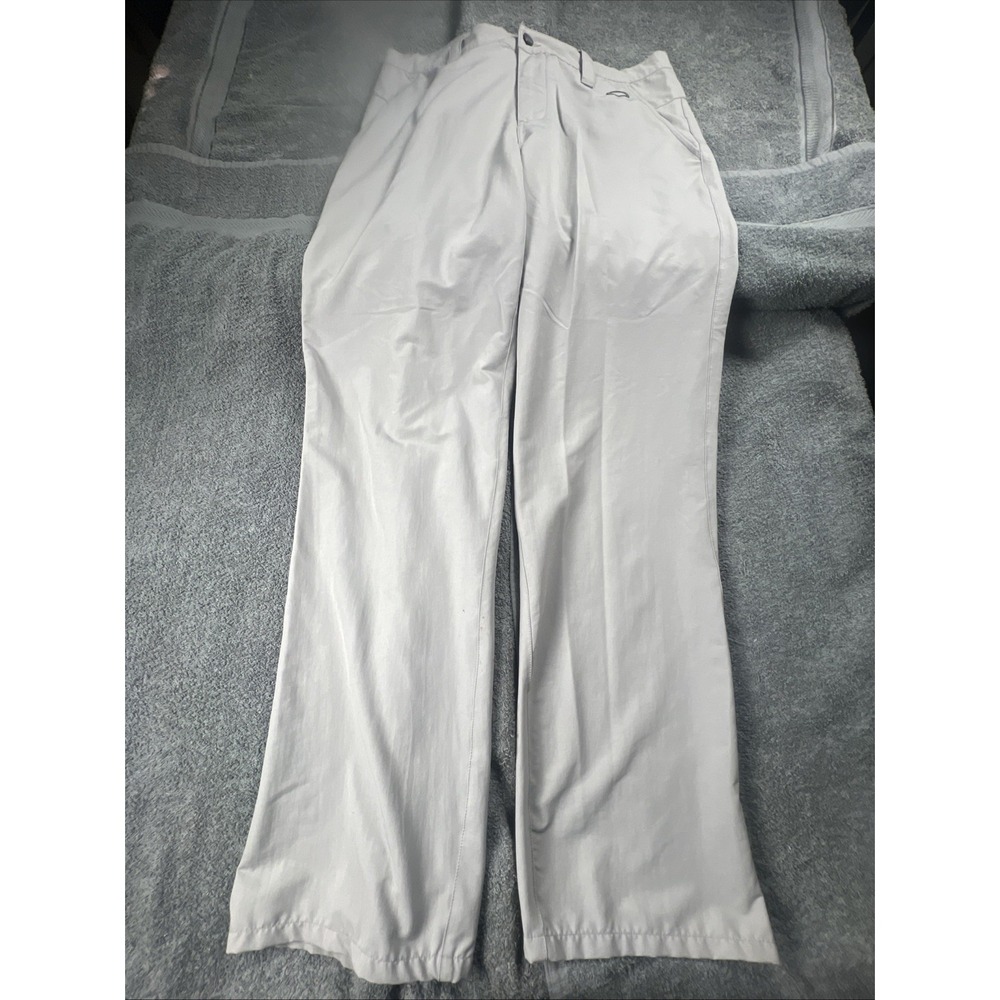 Oakley‎ Pants Mens 34x32  Gray Chino Golf Performance Nylon Stretch